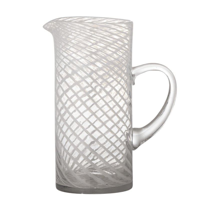 Bloomingville - Sakhi Jug - White - Glass