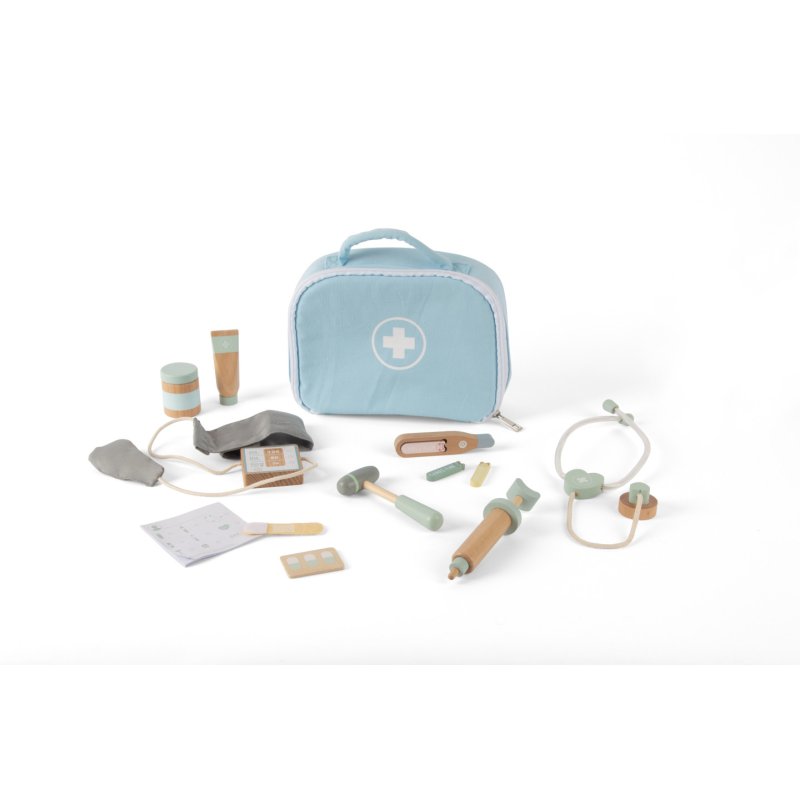 Dantoy - Doctor play set in wood, 23 pcs. (5713)