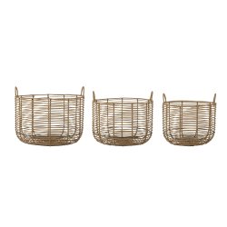 Bloomingville - Mekkel Basket - Nature - Set of three baskets of varying sizes