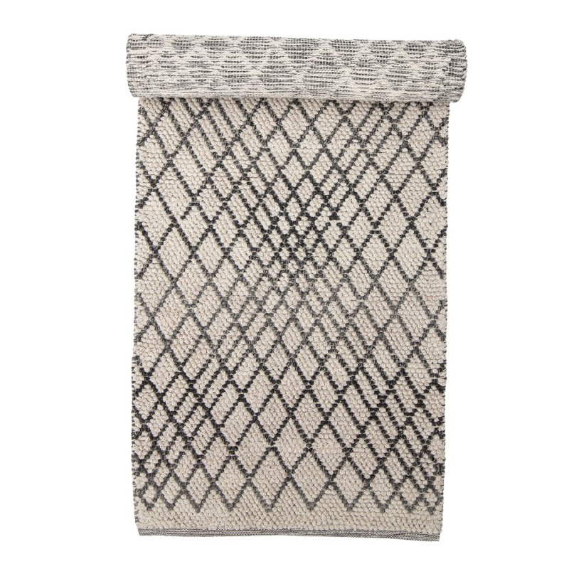 Bloomingville - Kaya Rug - Grey - Wool