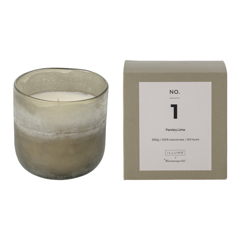 Bloomingville - NO. 1 Parsley Lime Scent Candle - Green - Wax