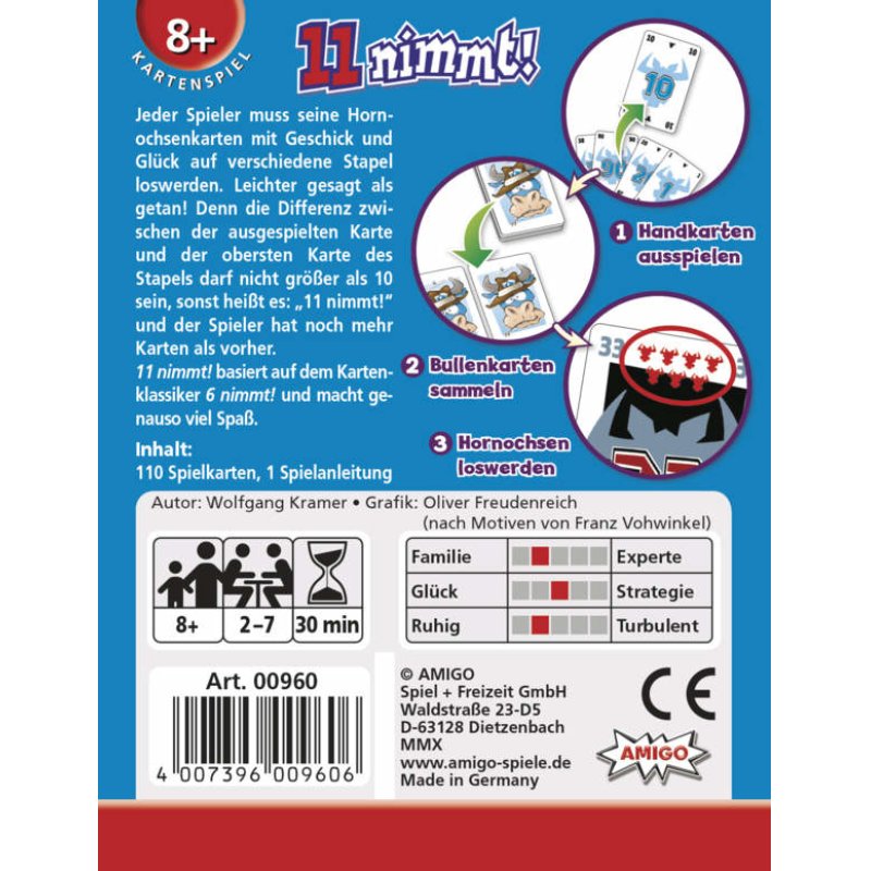 Amigo 00960 jeu de société Jeu de cartes Echange de carte