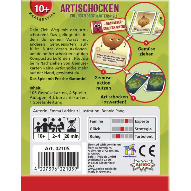 Amigo Artischocken 20 min Card Game Strategy