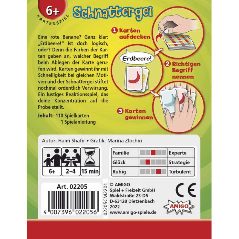 Amigo 02205 board/card game Schnattergei 15 min Tactical