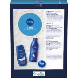 Nivea Care Moments of Joy Gift Set for Women with Body Milk and Shower Gel