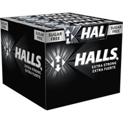 Halls Extra Strong Sugarfree Mint Candies 20x32g