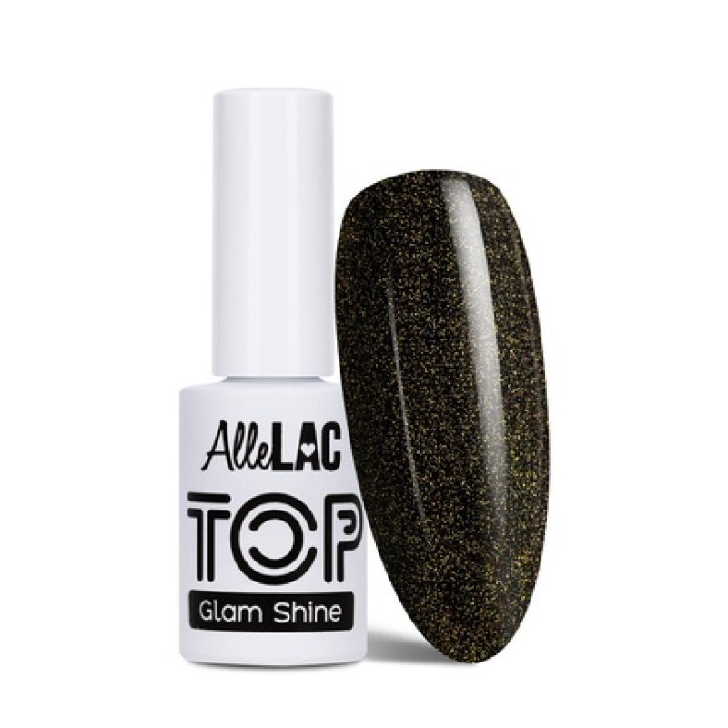 Allelac Hybrid Top Glam Shine 3 Peridot 5ml Shine And Protect Your Nails