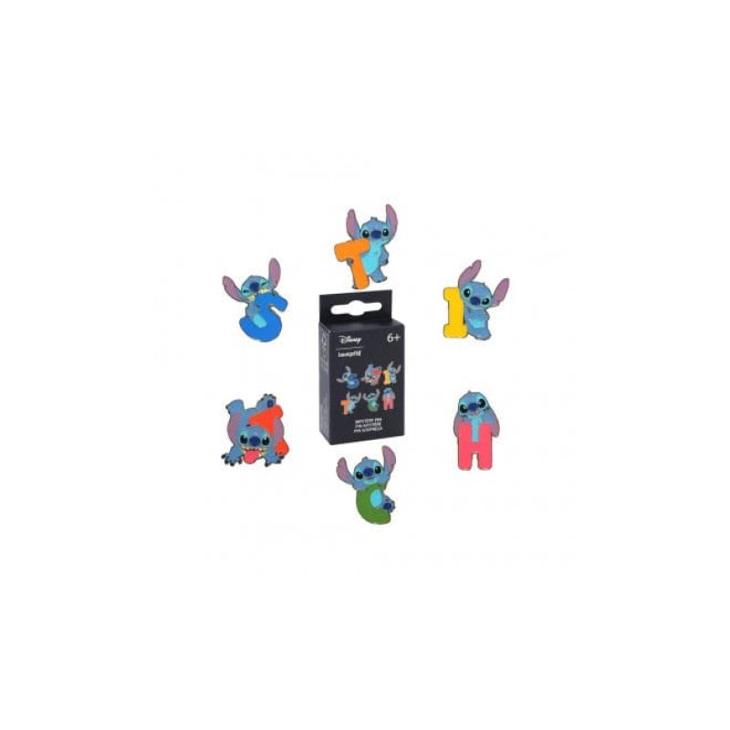 Lilo & Stitch by Loungefly Enamel Pins Blind Box Letters and Poses Display (18)