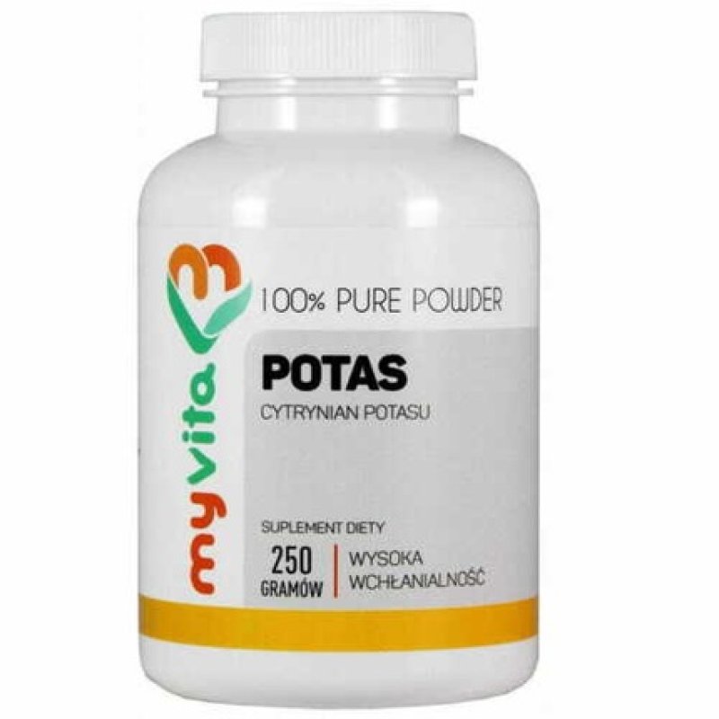 Kalium 100% Pure Potassium Citrate Powder without Additives 250g MyVita