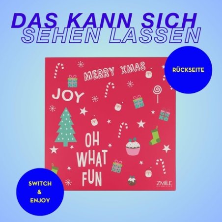 ZMILE COSMETICS Advent Calendar Puzzle 'Oh What Fun' Vegan Cosmetic 24-Day Beauty Gift Set for Women and Girls