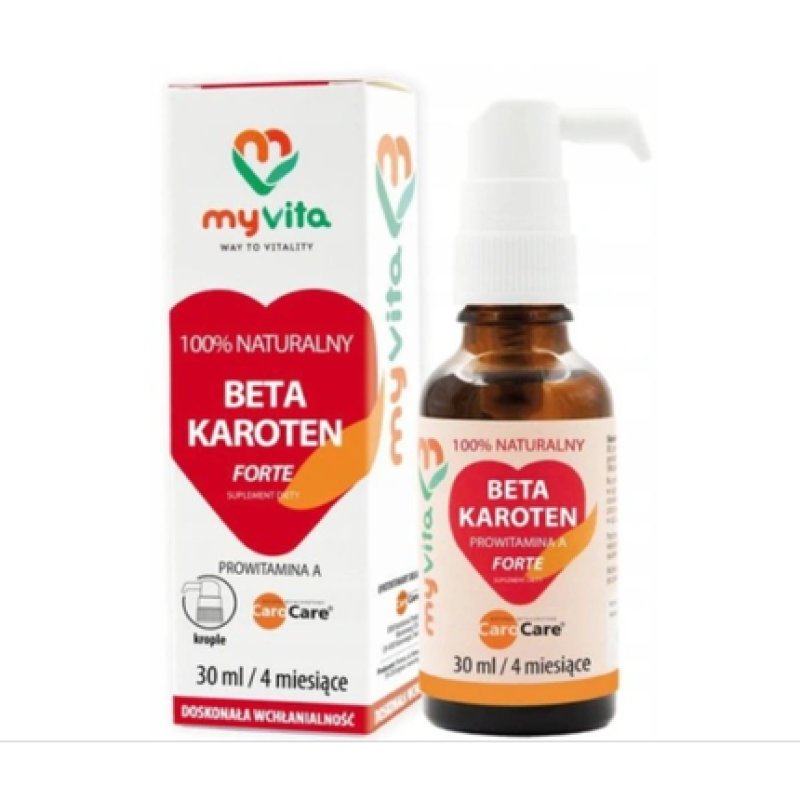 Beta-Carotene Forte 30ml Vitamin A Skin Vision Eye Immune System Sunscreen