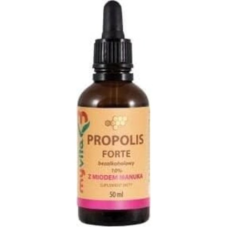 Propolis Forte 10% 140mg with Manuka Honey 168mg Drops 50ml MyVita