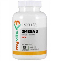 Omega-3 Forte EPA 18% / DHA 12% 1000mg 120 Myvita Capsules
