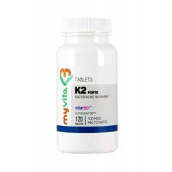 MyVita Poland Vitamin K2 MK-7 with Natto 100mcg 120 Tablets