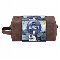 Nivea Men Sensitive Elegance Set Includes Sensitive Soothing Shaving Foam 200ml Sensitive Soothing Aftershave Balm