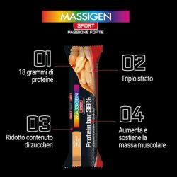 Mass Sport Protein Bar 36 Salted Peanuts 50g with 18g Protein