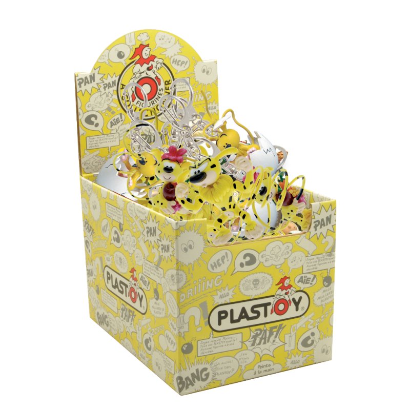 BOITE PRESENTOIR 25 PORTE-CLES ASSORTIS MARSUPILAM