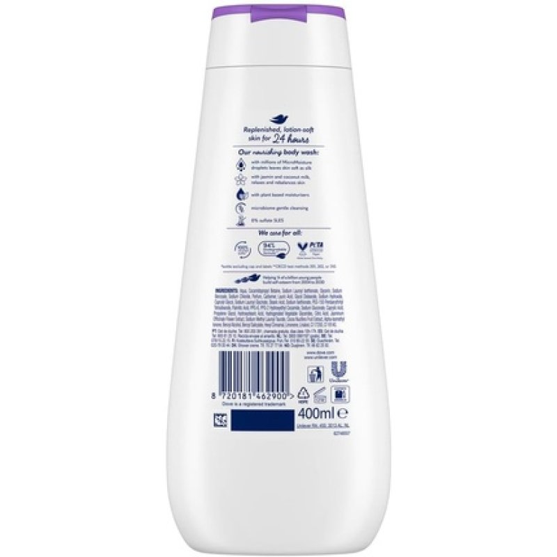 Dove Advanced Care Relaxing Shower Gel Jasmine and Coconut Milk 400ml