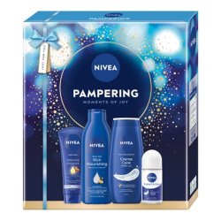 Nivea Pampering Moments Of Joy Pure Care Shower Cream 250ml Rich Nourishing Body Milk 250ml Intensive Moisture Hand