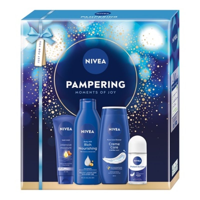 Nivea Pampering Moments Of Joy Pure Care Shower Cream 250ml Rich Nourishing Body Milk 250ml Intensive Moisture Hand