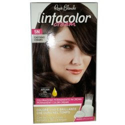 Linfacolor Permanent Coloring Cream 5N Light Brown with Linseed and Argan Oil