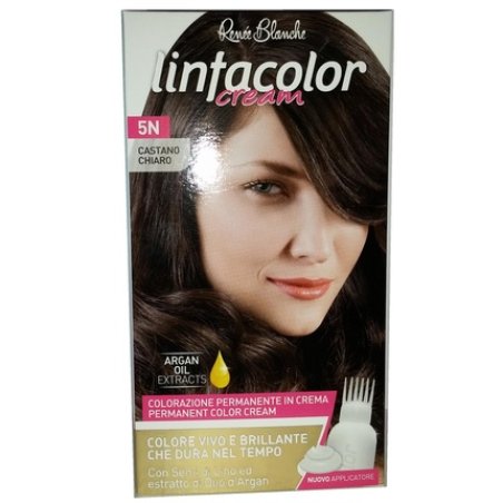 Linfacolor Permanent Coloring Cream 5N Light Brown with Linseed and Argan Oil