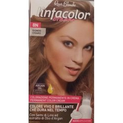 Linfacolor Permanent Coloring Cream 8N Light Blonde with Linseed and Argan Oil