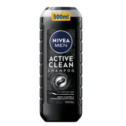 Nivea Men Active Clean Refreshing Shampoo With Active Charcoal 500ml