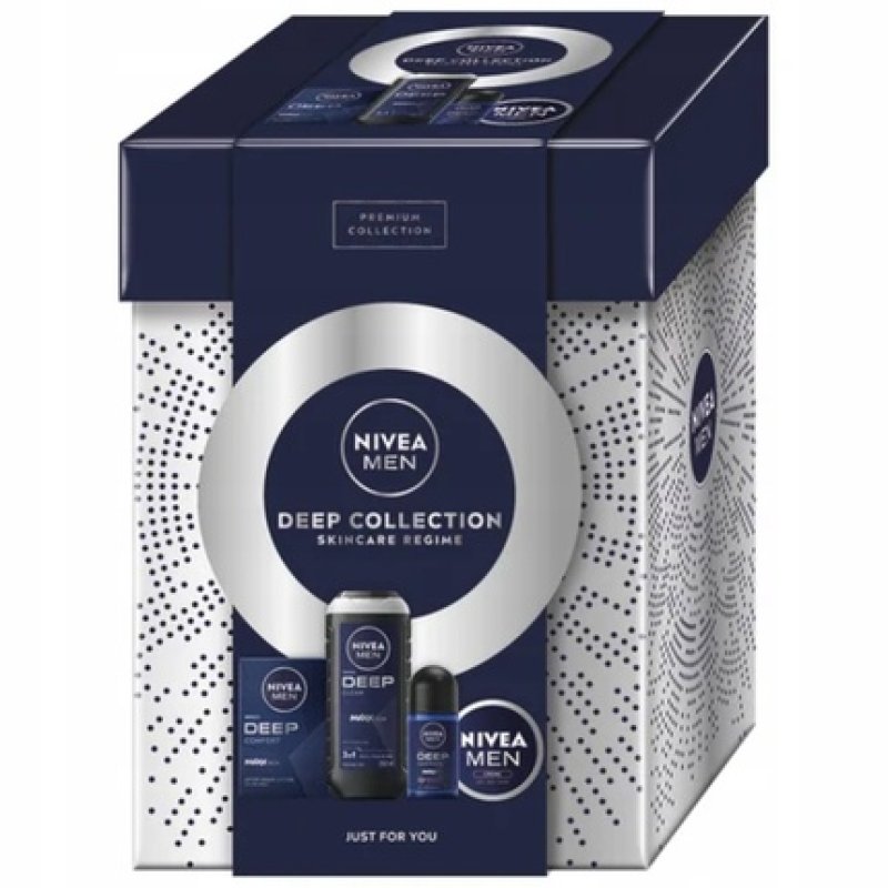 Nivea Men Deep Collection Skincare Regime 3 In 1 Shower Gel 250ml Aftershave 100ml Rollon Antiperspirant 50ml Universal