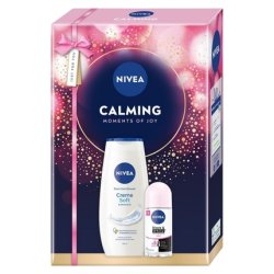 Nivea Calming Moments Of Joy Cream Soft Shower Gel 250ml Black & White Antiperspirant Rollon 50ml