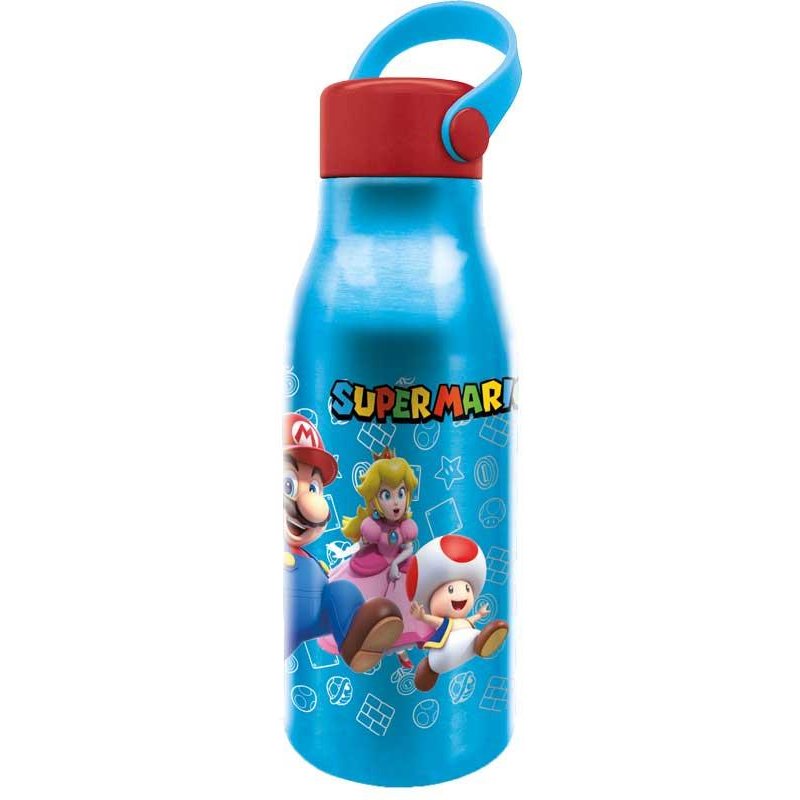 SUPER MARIO - Bouteille en Aluminium avec Anse - 760ml