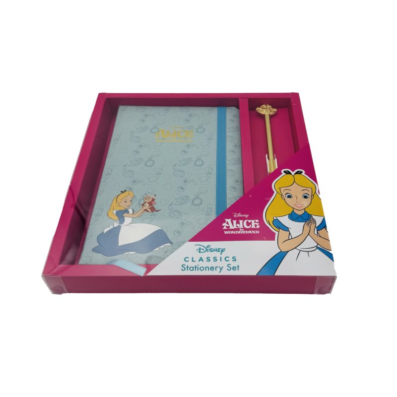 ALICE AUX PAYS DES MERVEILLES - Pack Premium Notebook A5 Stylo-Bille