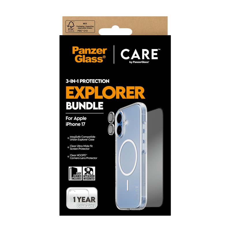 PanzerGlass | CARE by 3-in-1 Flagship Explorer Bundle iPhone 17