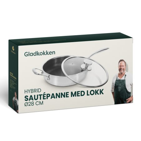 Gladkokken - Hybrid sautepan with lid - Ø28 - 28 cm