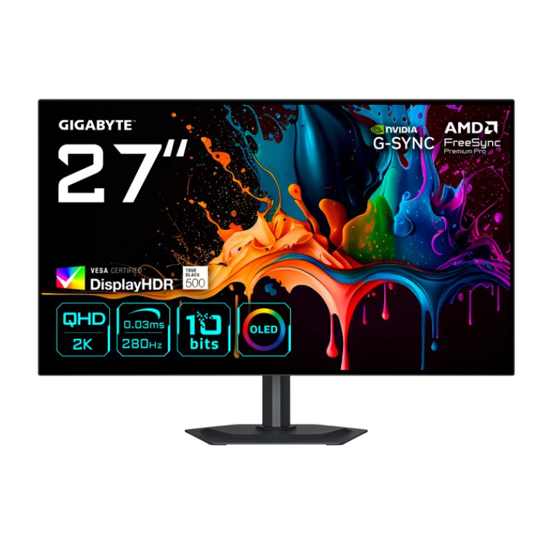 MO27Q28G WOLED (68.6 cm (27 Zoll), schwarz, QHD, KVM, NVIDIA G-Sync kompatibel, 280Hz Panel)