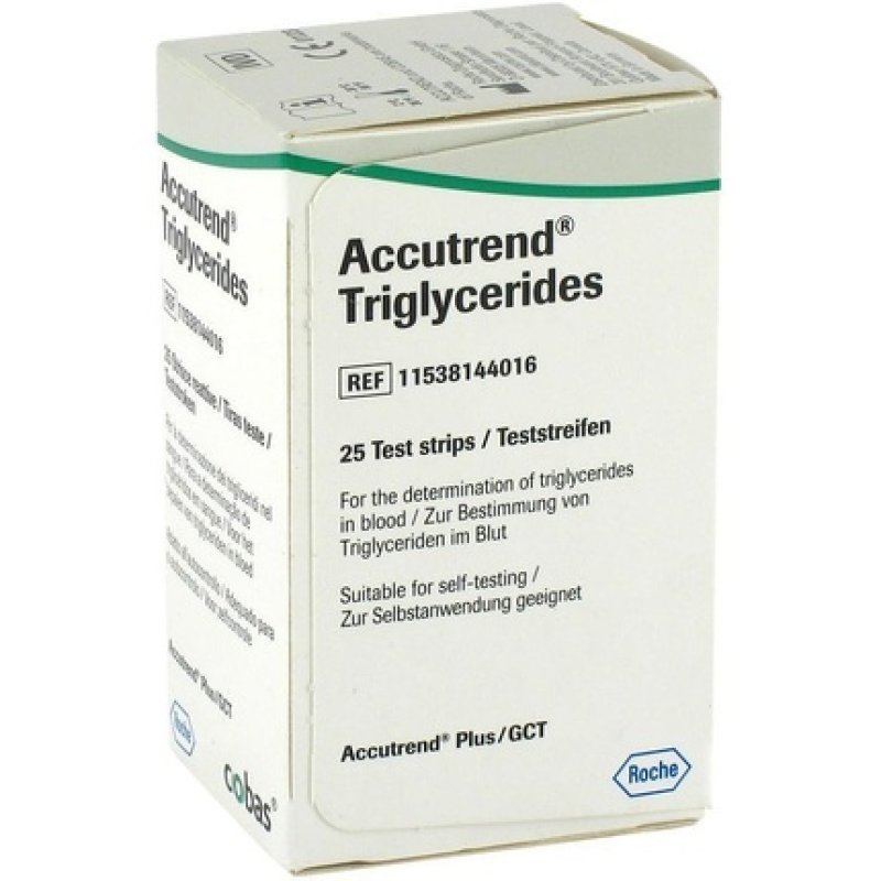 Accutrend Triglyceride Test Strips 25 Units