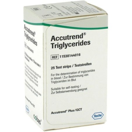 Accutrend Triglyceride Test Strips 25 Units