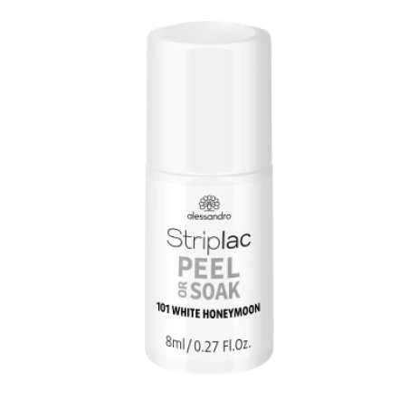 alessandro Striplac Peel or Soak White Honeymoon nail gel coat 8 ml
