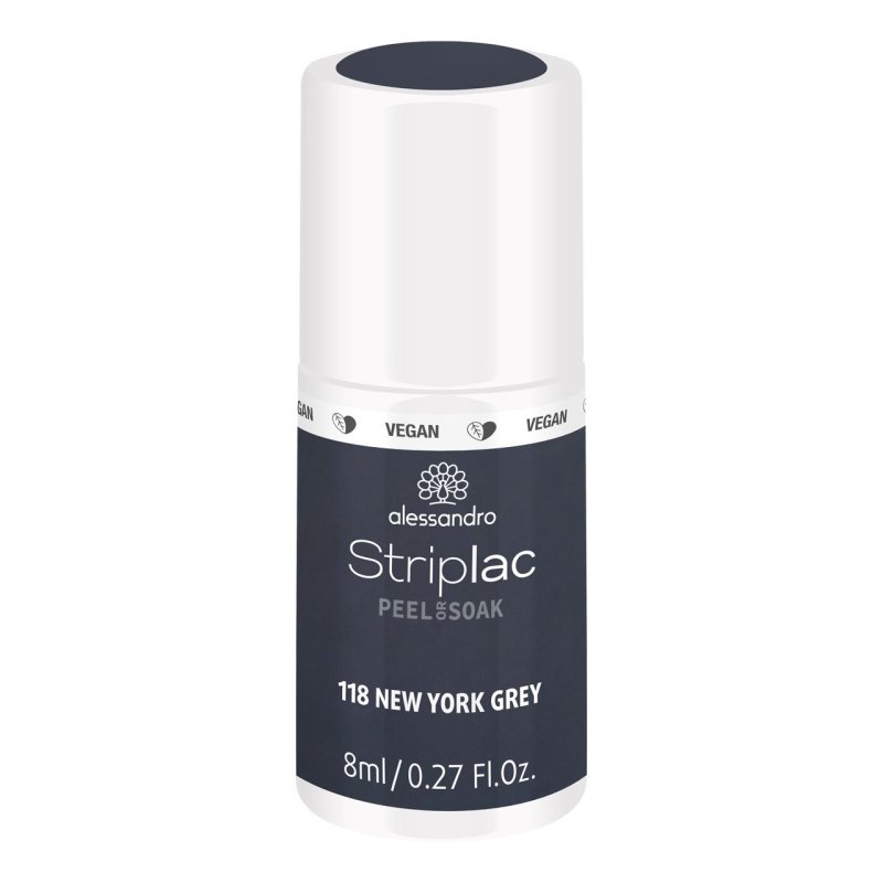 alessandro Striplac nail polish 8 ml Grey Gloss