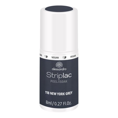 alessandro Striplac nail polish 8 ml Grey Gloss