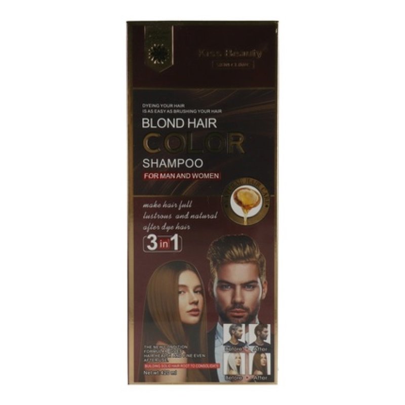 Kiss Beauty 3in1 Coloring Shampoo Blonde 420ml