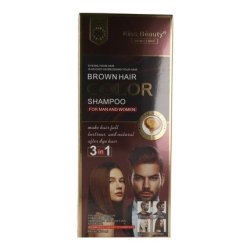 Kiss Beauty 3in1 Coloring Shampoo Brown 420ml