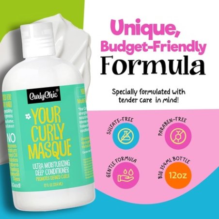 Your Curly Masque Ultra Moisturizing Deep Conditioner for Curly, Kinky, Coily Hair