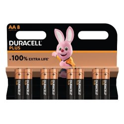 Plus Alkaline Batterie, Mignon AA LR06 1,5V, Extra Life (8 Stück, AA (LR06))