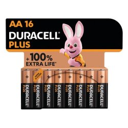 Plus Alkaline Batterie, Mignon AA LR06 1,5V, Extra Life (16 Stück, AA (LR06))