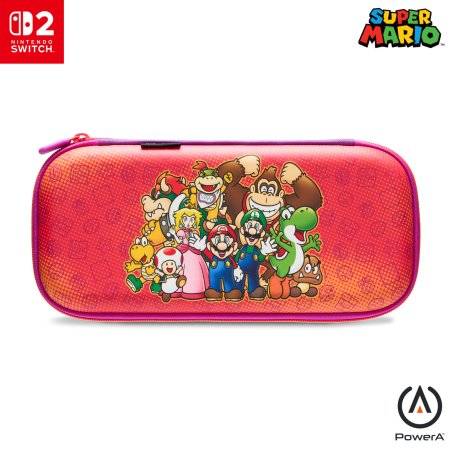 PowerA - Slim Case for Nintendo Switch 2 - Mario and Friends, Officially Licensed, Protective Case, Holds 10 Game Cards