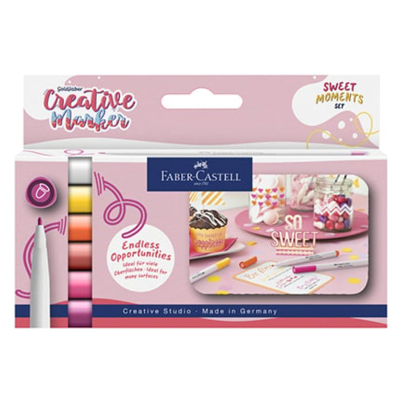 Faber-Castell - Creative Marker Gofa 1.5 - Sweet Moments - 6 pcs (160602)