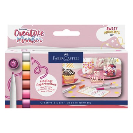 Faber-Castell - Creative Marker Gofa 1.5 - Sweet Moments - 6 pcs (160602)