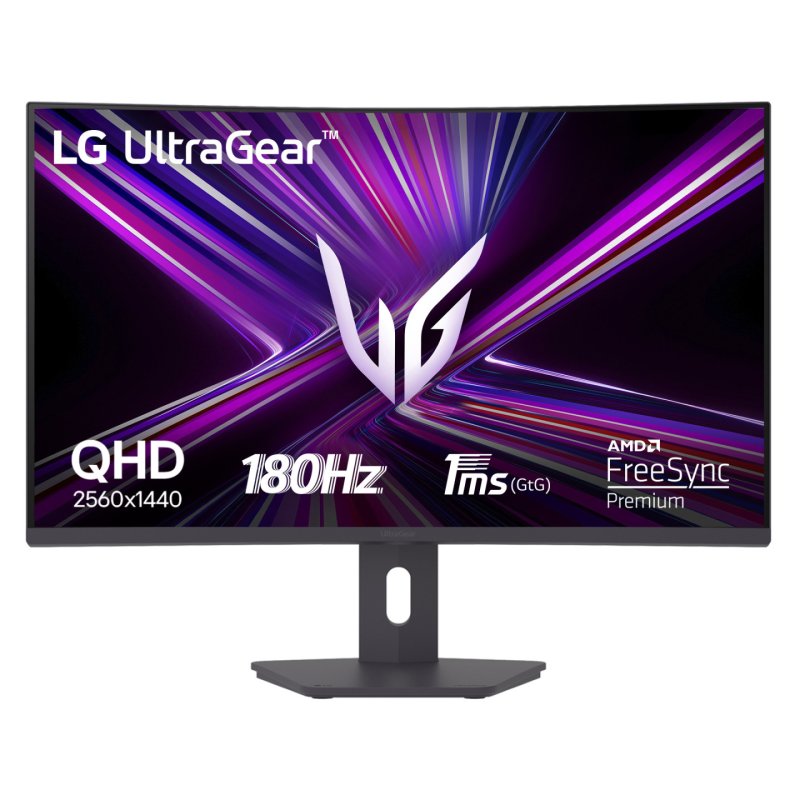 MONITOR GAMING CURVO LG ULTRAGEAR 32G600A-B 31.5" QHD 1MS 180HZ REGUABLE NEGRO