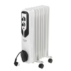 Adler AD 7815 electric space heater Indoor White 1500 W Oil electric space heater